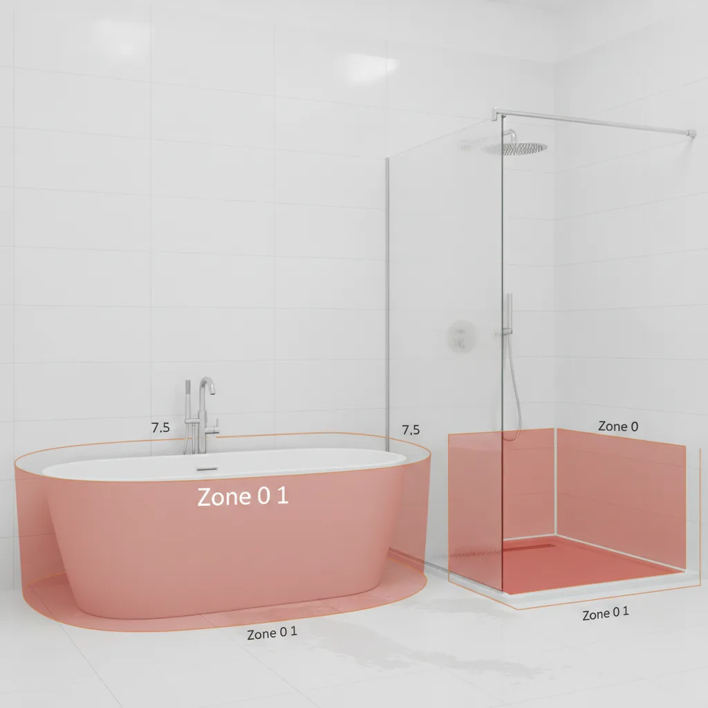 Norme NF C 15-100 salle de bain | volumes et équipements